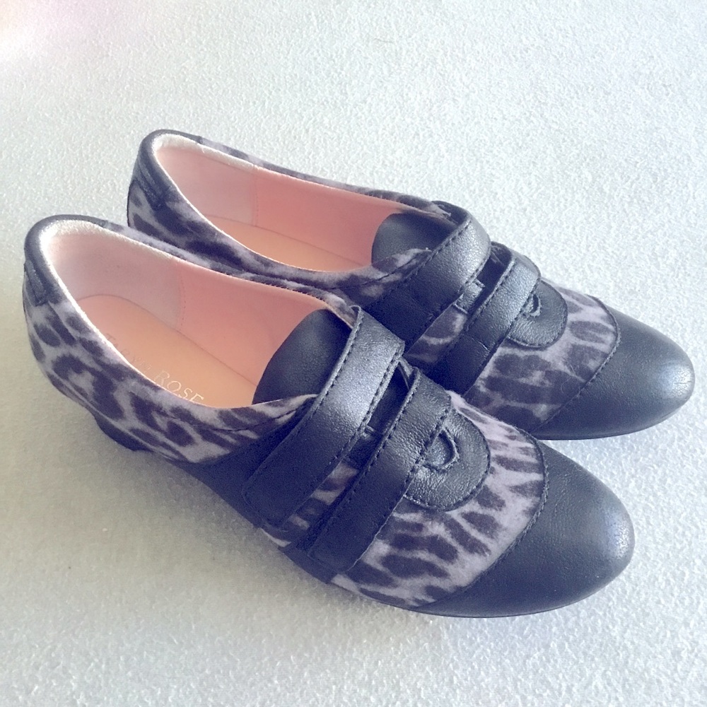 Taryn Rose Pople Sport Demi-Wedge Sneaker, Animal Print, Size 7.5
